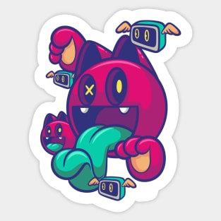 cat universe Sticker